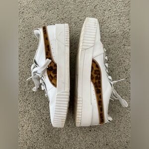 LEOPARD AND ZEBRA PLATFORM PUMA - women's 7.5 - very cute - animal print -